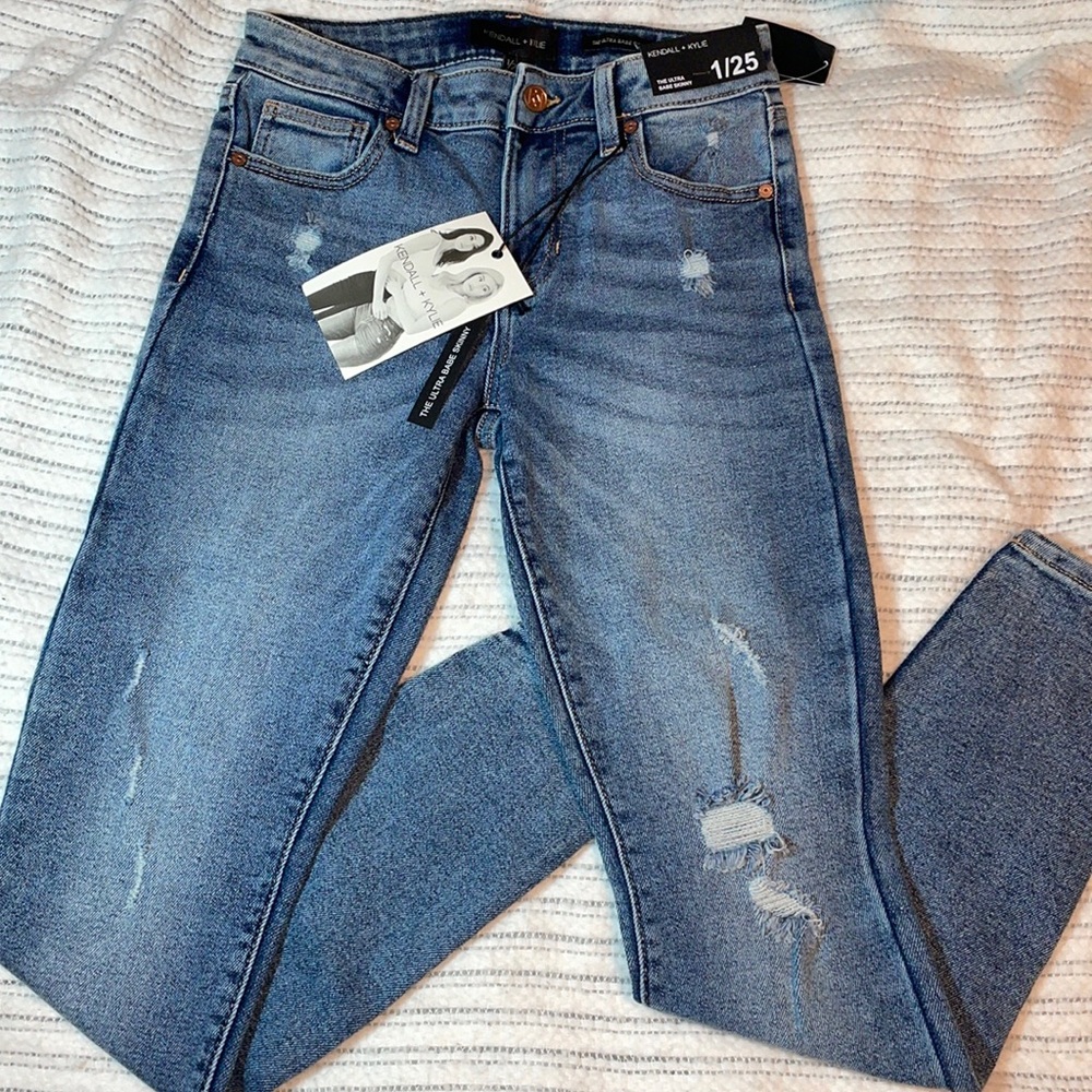 Kendall+Kylie the ultra babe skinny denim Jean sz. 1/25